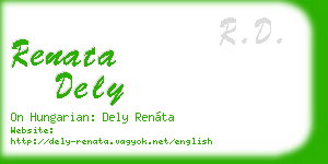 renata dely business card