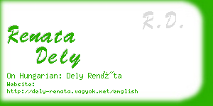 renata dely business card